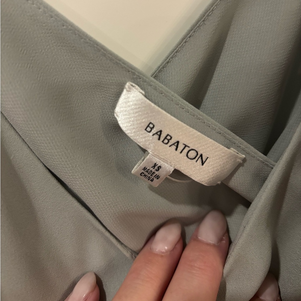 XS Babaton grayish green blouse tank top